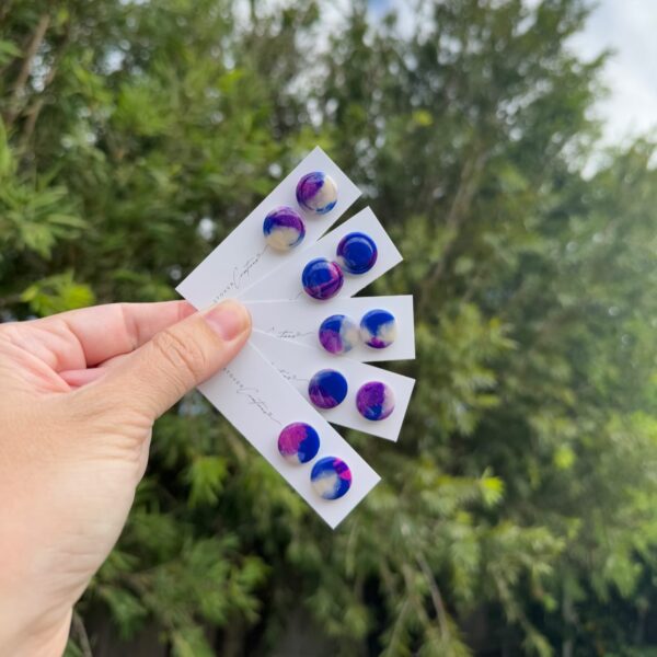 Midnight Bloom Studs