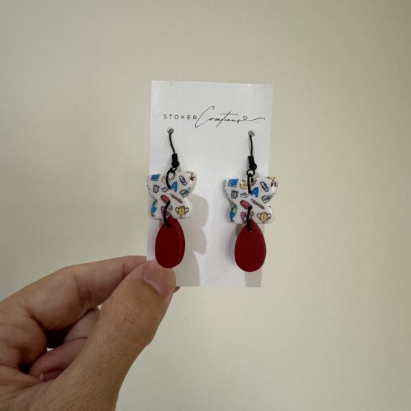 teacher print blue dangle Teacher print blue dangle