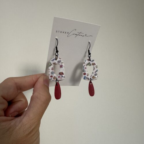 Teacher print blue heart