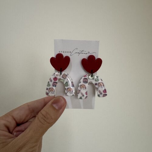 teacher print red Teacher print red top