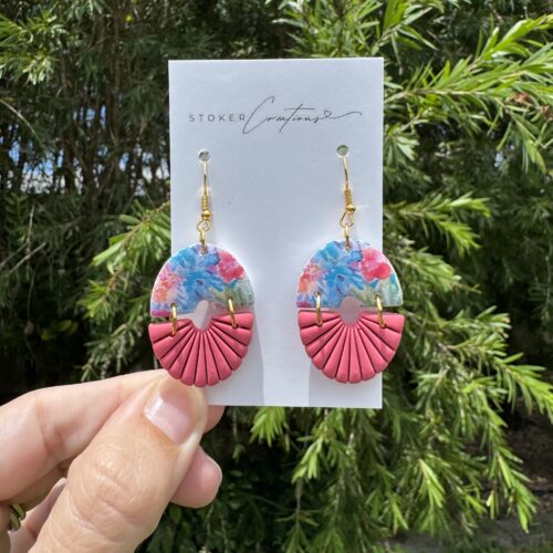 Coral Bloom U Dangles