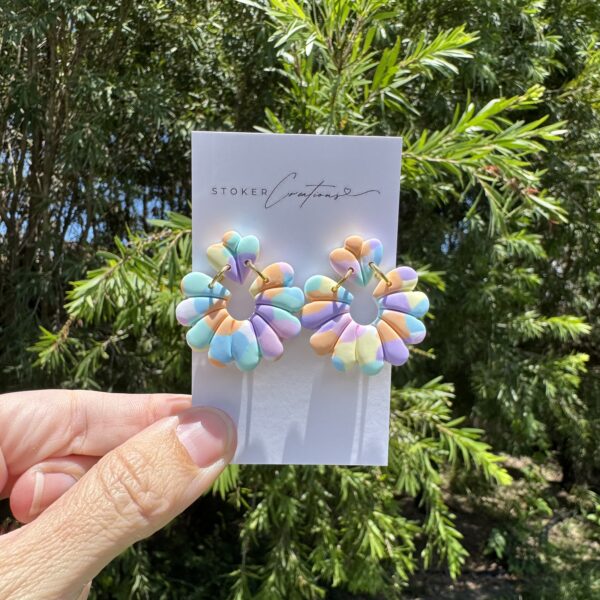 Easter Pastels Flower Rings
