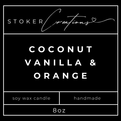 Coconut, Vanilla, and Orange Candle