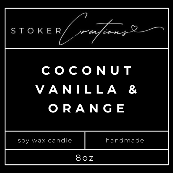 Coconut, Vanilla, and Orange Candle