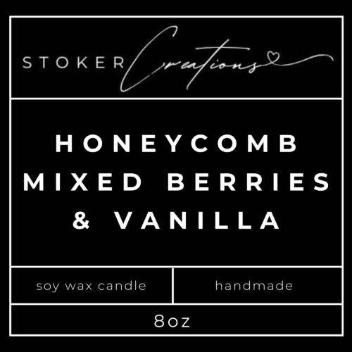 Honeycomb, Mixed Berries, and Vanilla Candle