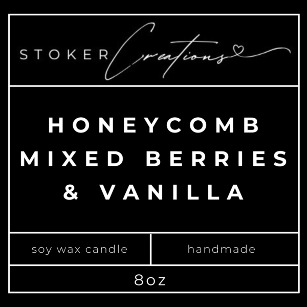 honeycomb Honeycomb, Mixed Berries, and Vanilla Candle