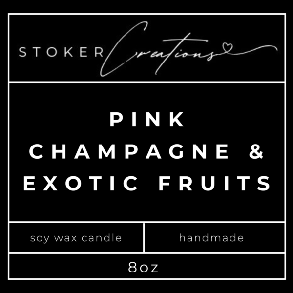 pink champ Pink Champagne and Exotic Fruits Candle